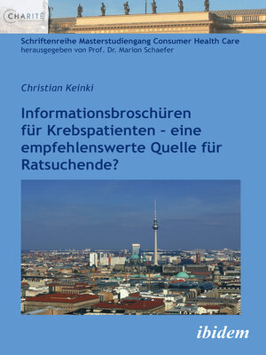 cover image of Informationsbroschüren für Krebspatienten